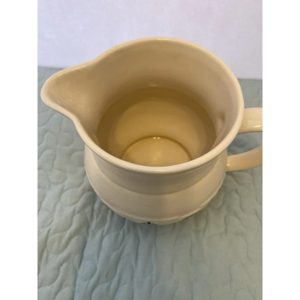 Vintage 1991‎ Large Longaberger Pitcher. Woven Traditions. Blue Classic Heavy